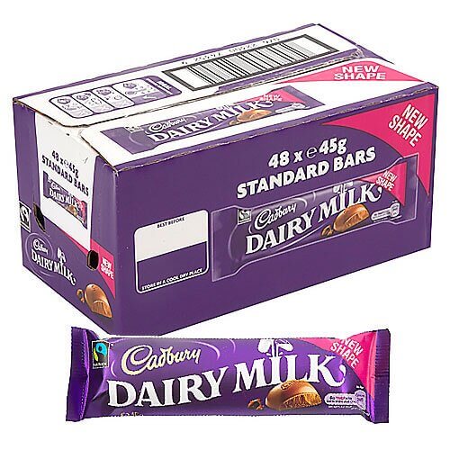 Cadbury Dairy Milk Bar - 48 Count