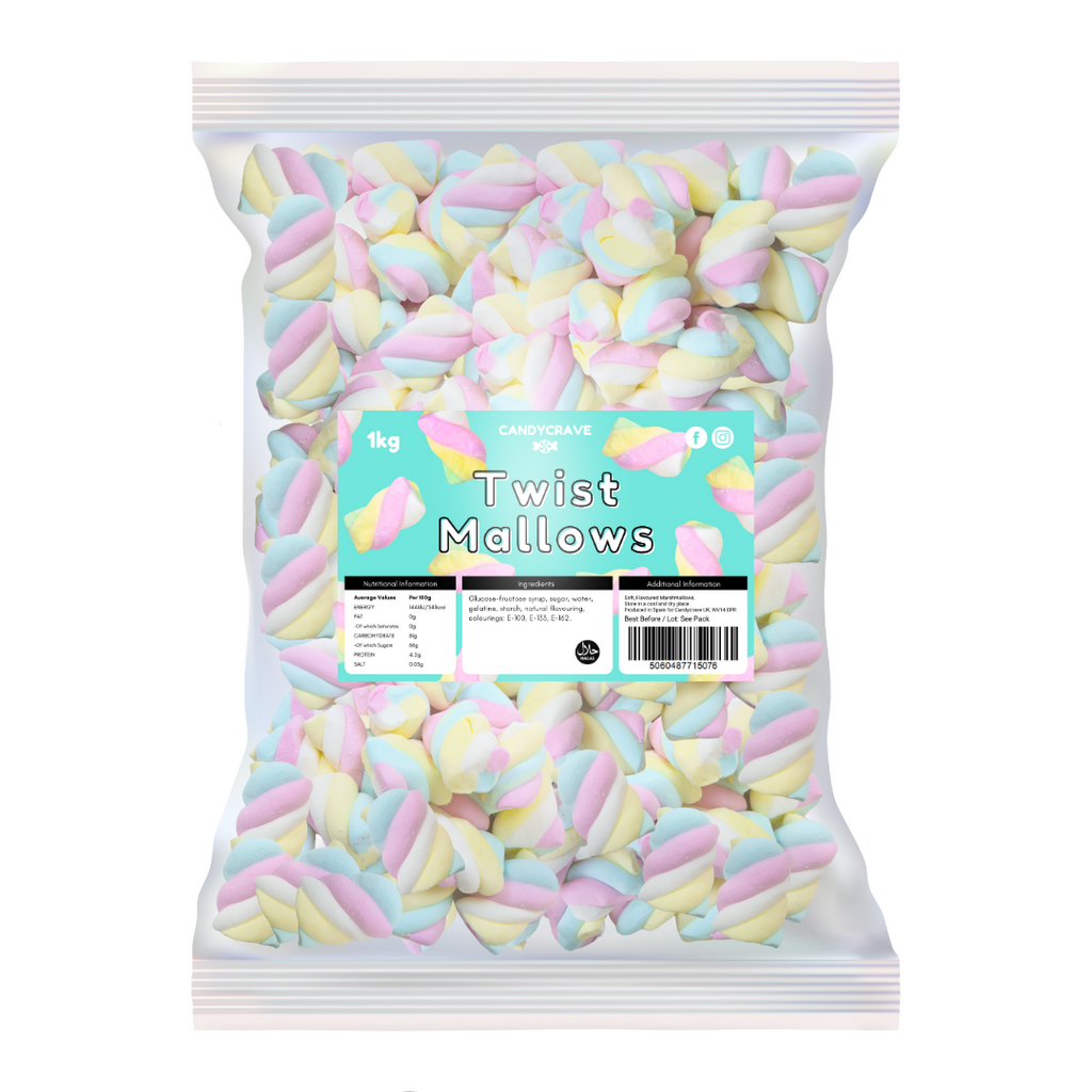 Wholesale Haribo Mini White Chamallows - 1kg