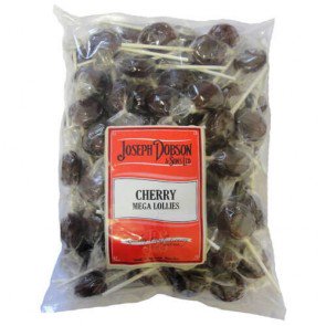 Joseph Dobson Cherry Mega Lollies - 1.875kg