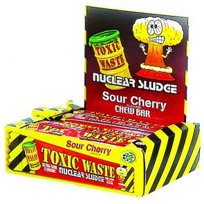 Toxic Waste Sour Cherry Chew Bars - 50 Count