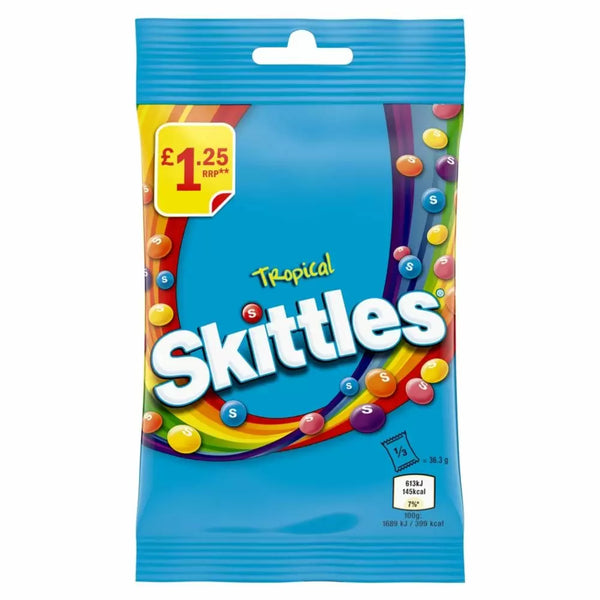 Skittles Tropical 109g Bag PMP £1.25 - 14 Count