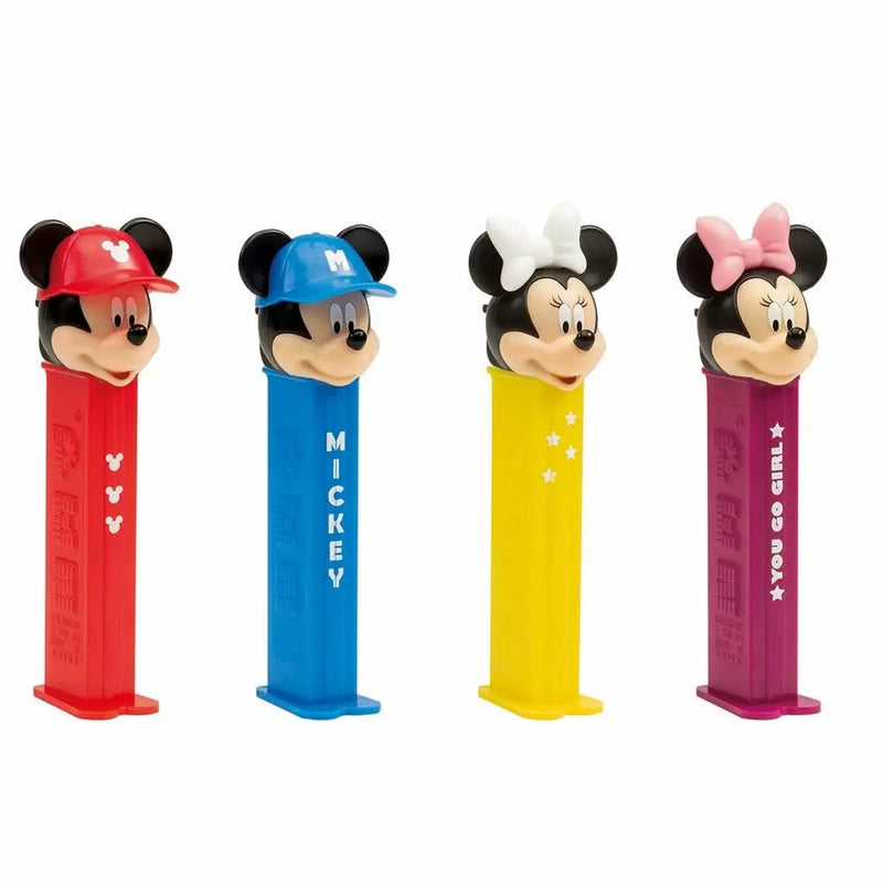Pez Team Mickey & Minnie Mouse 1+2 Dispensers - 12 Count