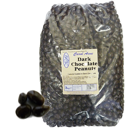 Dark Chocolate Peanuts - 3kg Bulk Bag