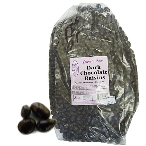 Dark Chocolate Raisins - 3kg Bulk Bag
