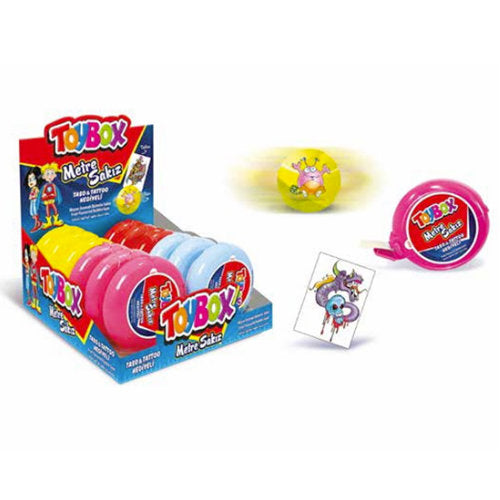 Toybox Halal 1m Gum Roll With Tattoo - 12 Count