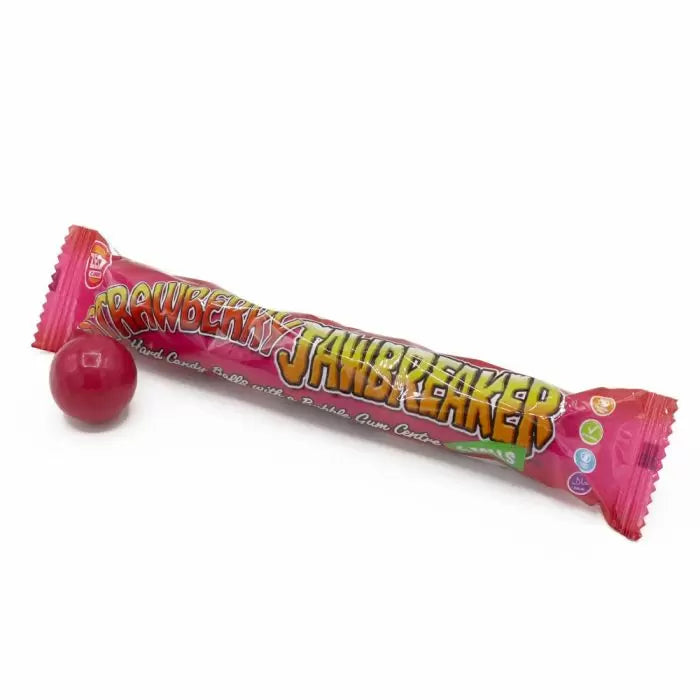 Zed Candy Strawberry 6 Ball Jawbreakers - 24 Count