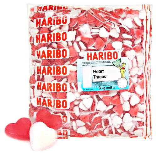 Haribo Heart Throbs - 3kg Bulk Bag