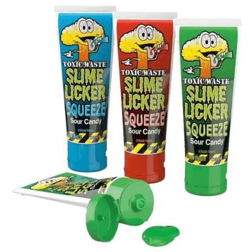 Toxic Waste Slime Licker Squeeze Candy - 12 Count