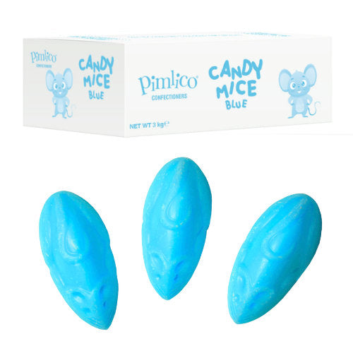 Pimlico Blue Chocolate Candy Mice - 3kg Bulk Box