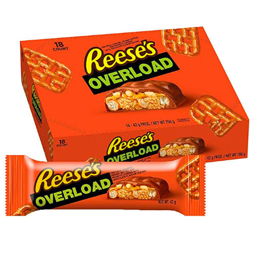 Reeses Peanut Butter Overload Bar - 18 Count