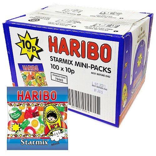 Haribo Mini Starmix Bags - 100 Count