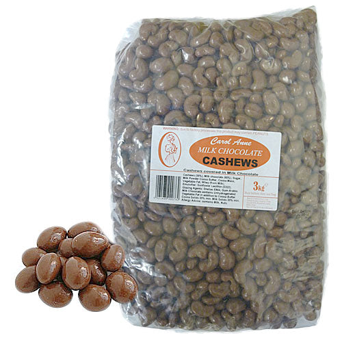 Milk Chocolate Cashews - 3kg Bulk Bag