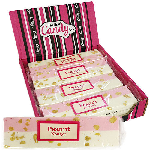 Candy Co Pink & White Peanut Nougat - 12 Count