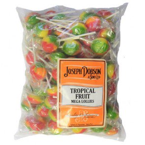 Joseph Dobson Tropical Fruit Mega Lollies - 1.875kg