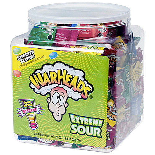 Warheads Extreme Sour Tub - 240 Count