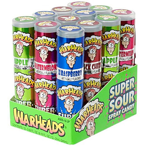 Warheads Super Sour Spray - 12 Count